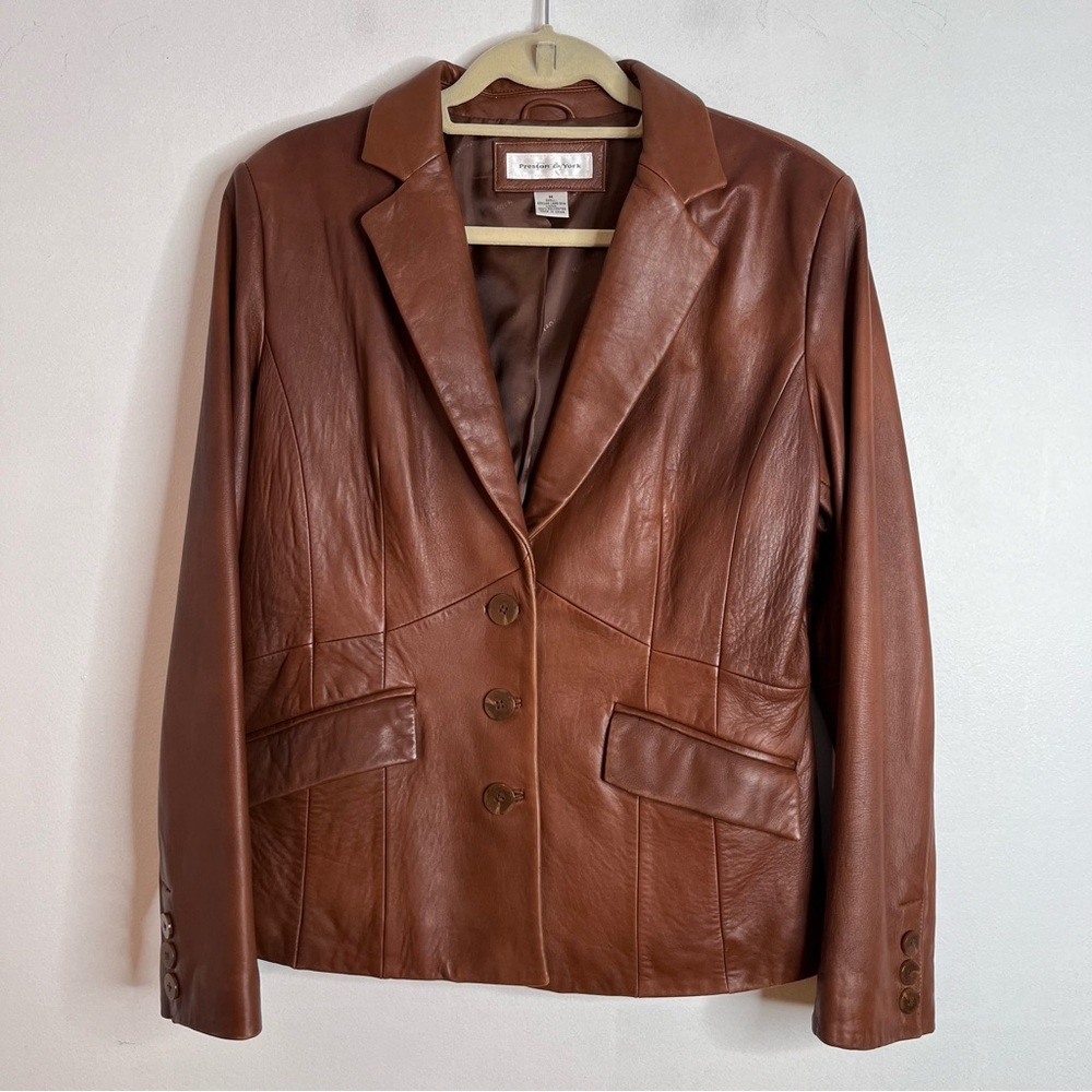 Preston & York Brown Leather Jacket